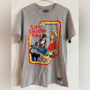 Steven Rhodes Let’s Sacrifice Toby grey graphic tee | Size M